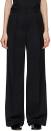 Sandy Liang Black Stem Trousers