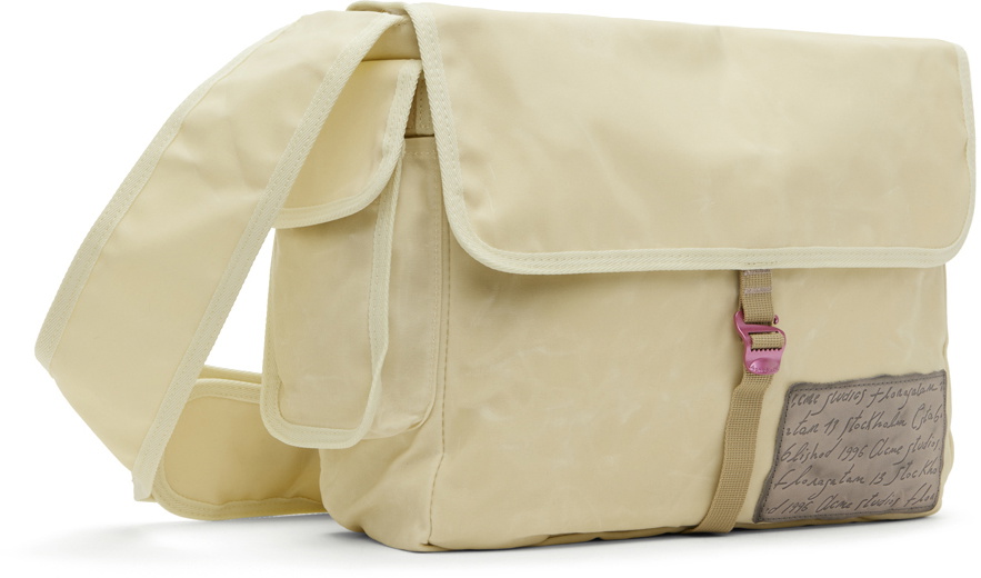 Acne Studios Beige Waxed Messenger Bag