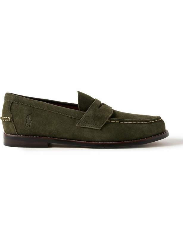 Photo: Polo Ralph Lauren - Alston Suede Penny Loafers - Green