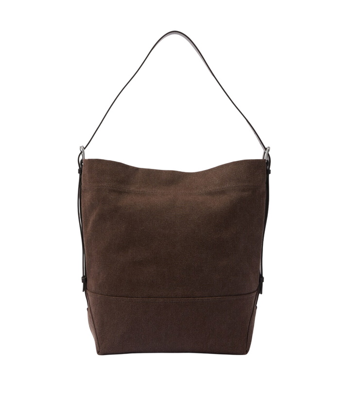 Photo: Lemaire Belted leather-trimmed canvas tote bag