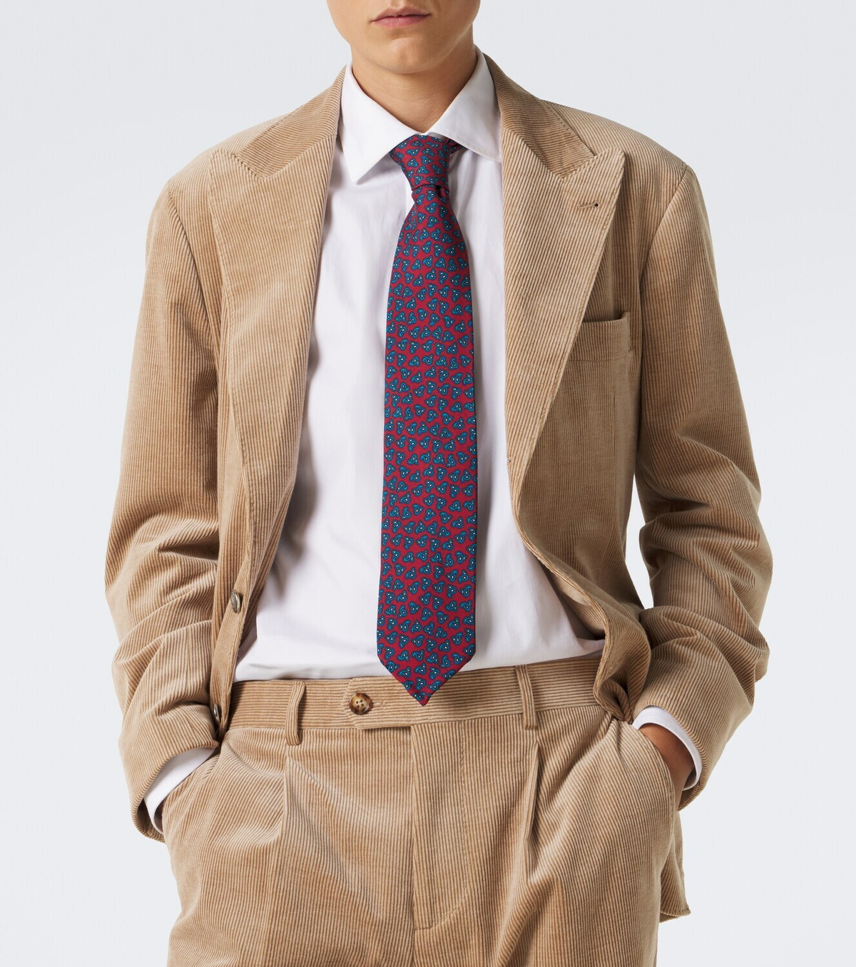 Rubinacci Paisley silk tie