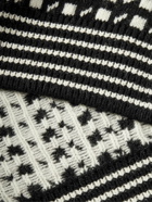 C.P. Company - Oversized Jacquard-Knit Virgin Wool Sweater - Black