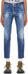 Dsquared2 Blue Cool Guy Cropped Jeans