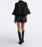 Sacai Wool, cotton, silk, and denim shorts