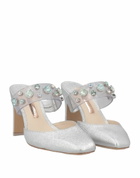 Sophia Webster Womens Mules & Clogs in Silver
