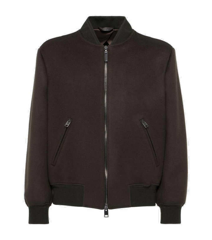 Photo: Brioni Wool and cashmere bomber jacket