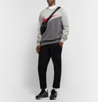 Nike - Logo-Print Mélange Fleece-Back Cotton-Jersey Sweatshirt - Gray