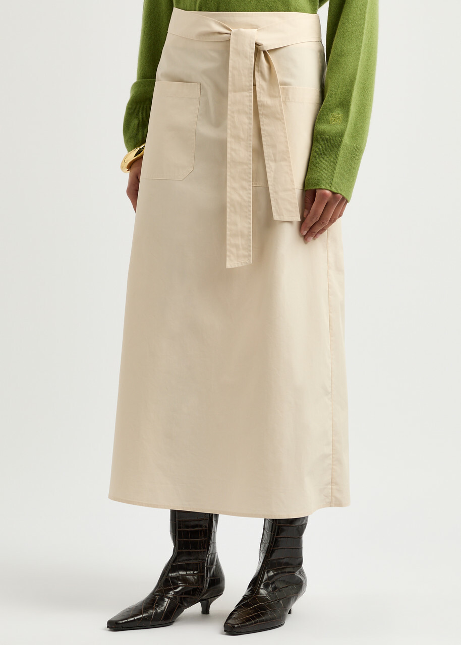 ワンピース TOTEME Women Mid Skirts 92500 252WRD0182FB0192 91052 Beige Straight skirt ecru – TOTEME