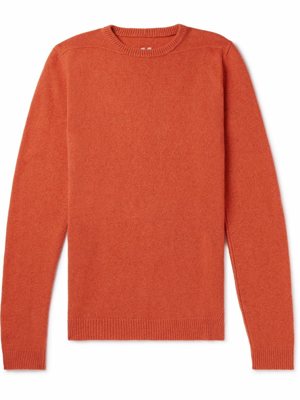 Photo: Rick Owens - Recycled Cashmere and Wool-Blend Sweater - Orange
