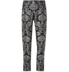 Dolce & Gabbana - Tapered Brocade Trousers - Silver