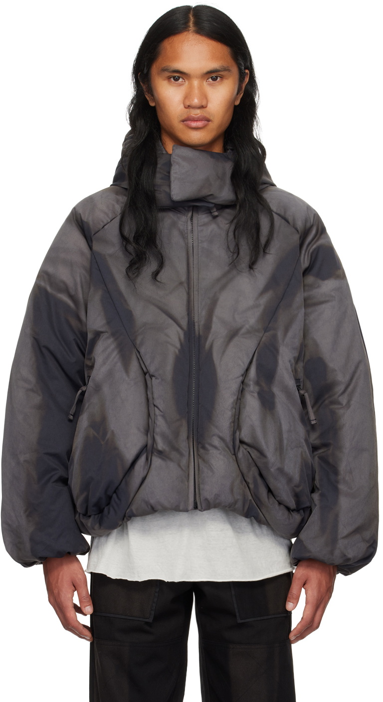 JiyongKim Gray Sun-Bleached Down Jacket