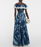 Pucci Marmo-print cotton crop top