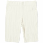 Sporty & Rich Women's SRHWC Ribbed Cycling Shorts in Cream