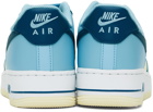 Nike Blue & Off-White Air Force 1 '07 Sneakers