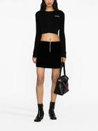 We11done Black Half-Zip Mini Skirt