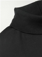 nanamica - Cotton-Blend Jersey Rollneck T-Shirt - Black