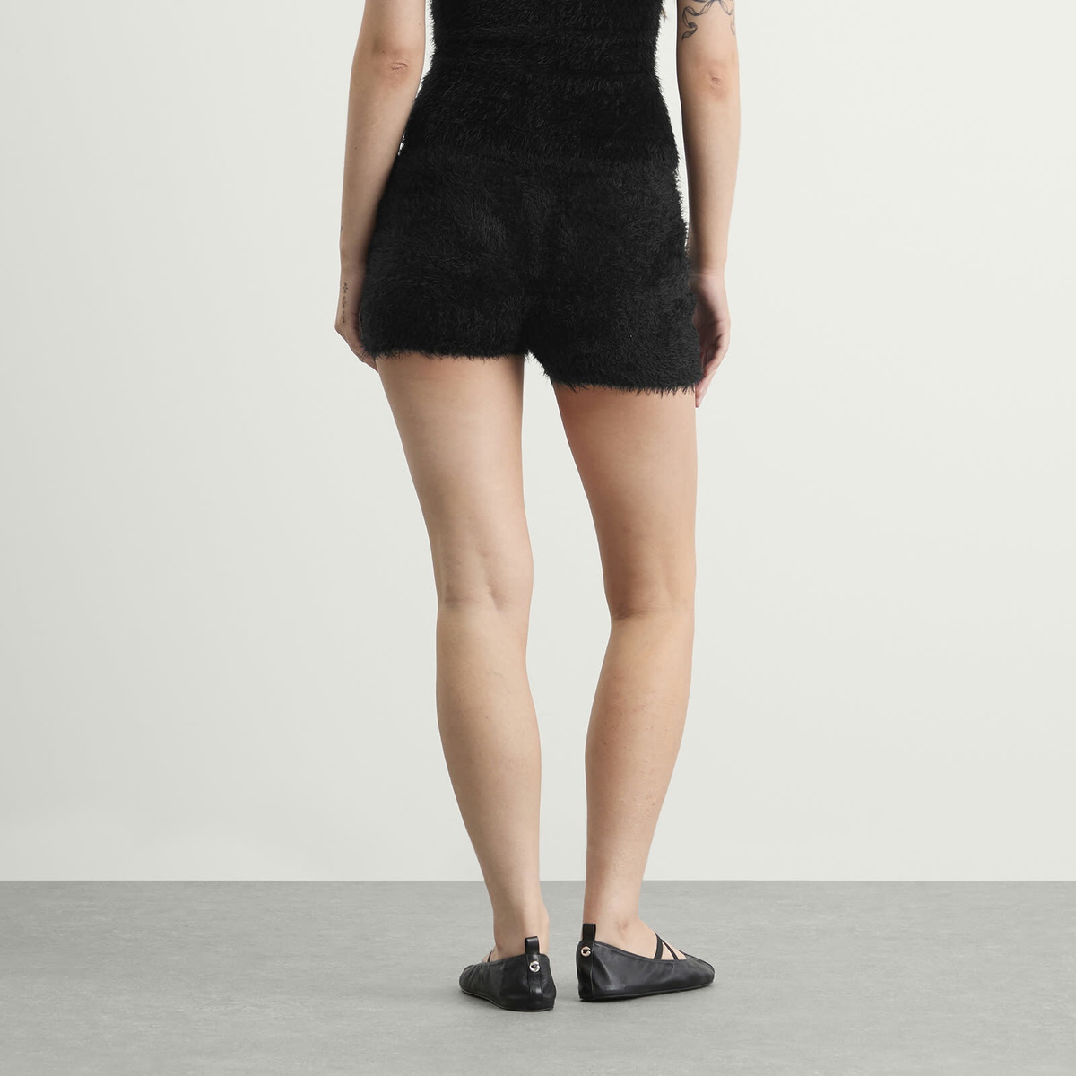 Peachy Den Women's The Chloe Micro Shorts in Onyx