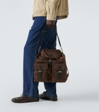 Prada Re-Nylon leather-trimmed backpack