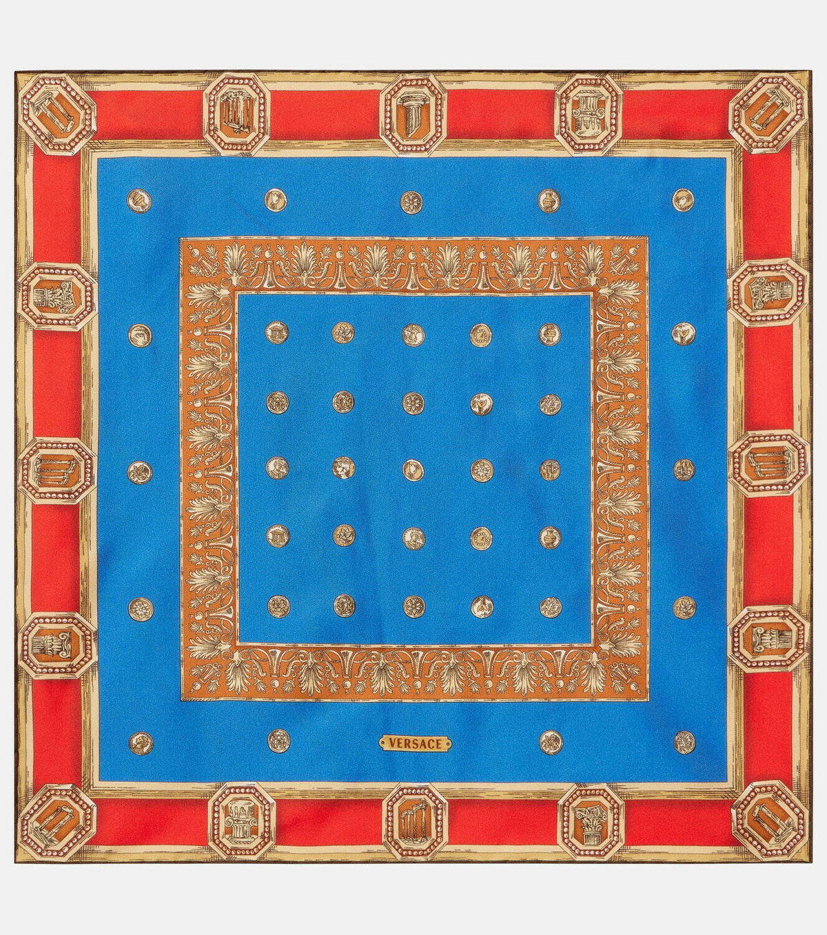 Versace Printed silk twill scarf