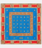 Versace Printed silk twill scarf