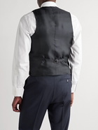 Favourbrook - Slim-Fit Double-Breasted Wool Waistcoat - Blue