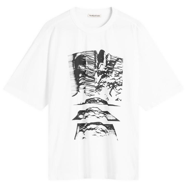 Photo: YMC Men's Triple T-Shirt Mountains in White