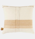 The House of Lyria Chlore silk and linen-blend cushion