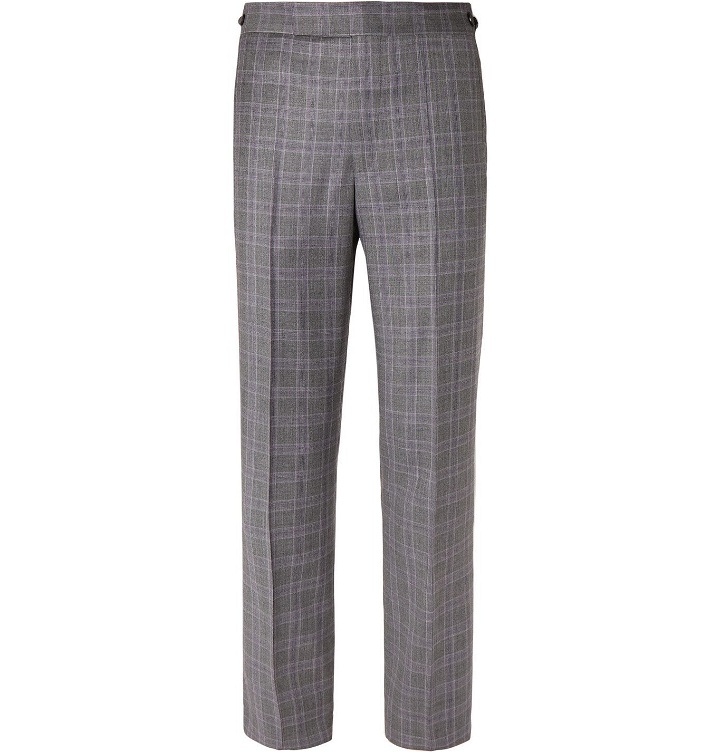 Photo: Gabriela Hearst - Grey Martin Checked Wool Suit Trousers - Gray