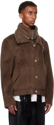 NULLUS Brown Multi-Form Aero Collar Jacket