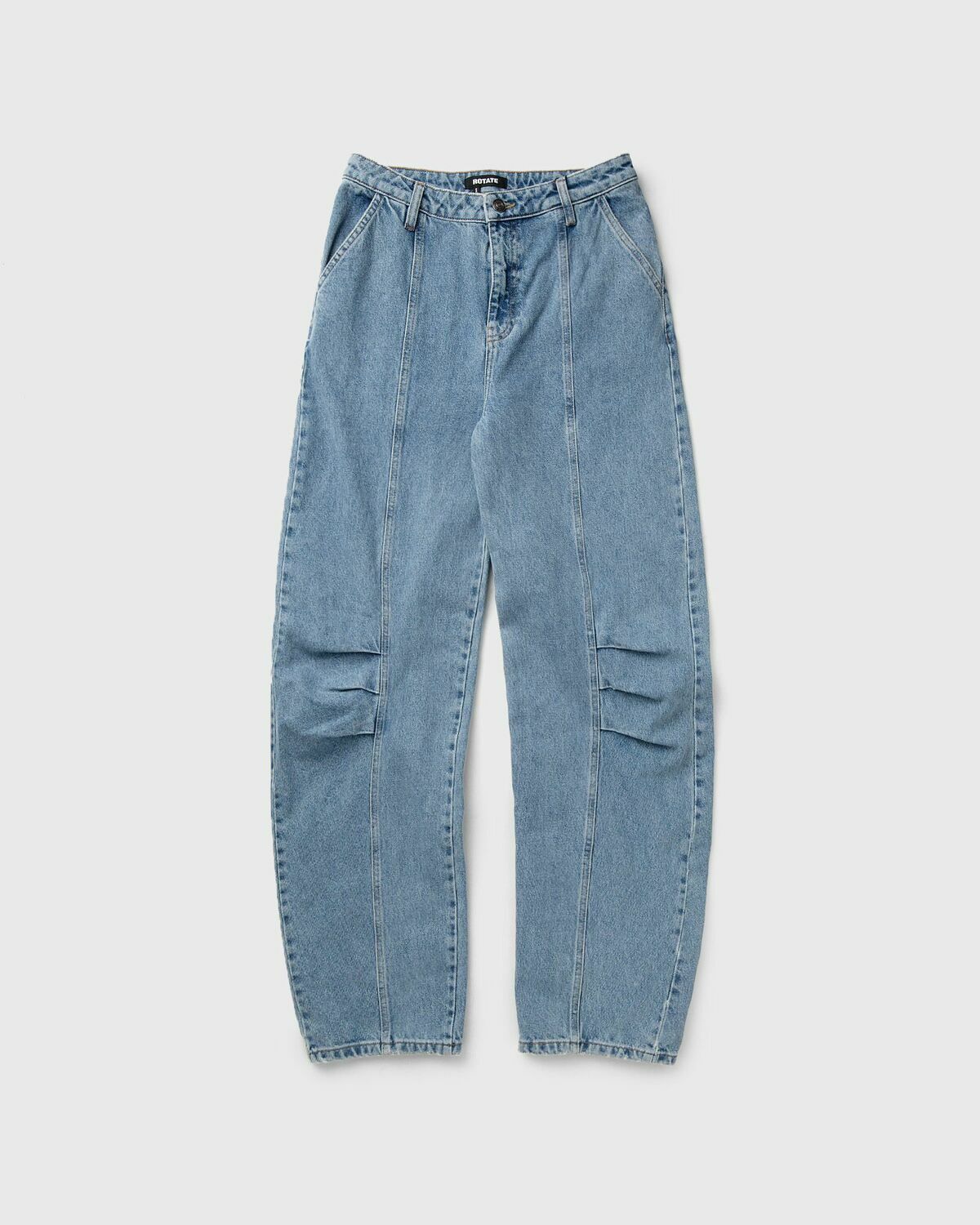 ROTATE Birger Christensen CARGO DENIM PANTS Blue Womens Jeans