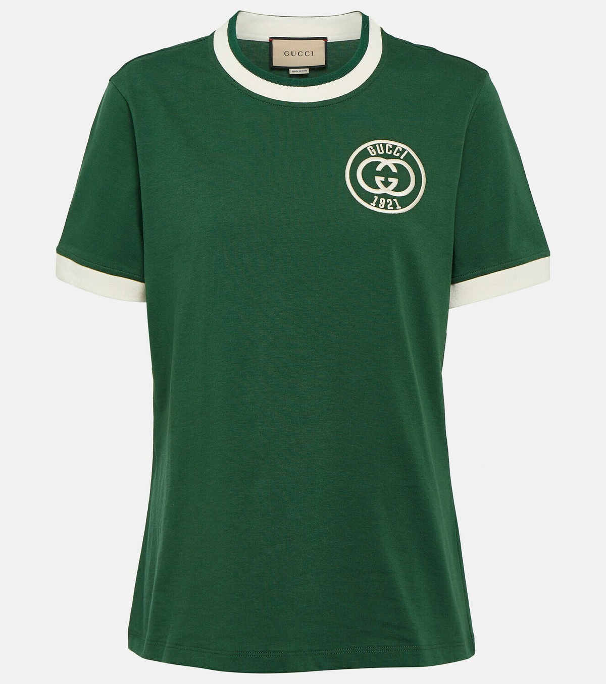 Gucci Logo embroidered cotton T-shirt Gucci Gucci Logo embroidered cotton T-shirt Gucci