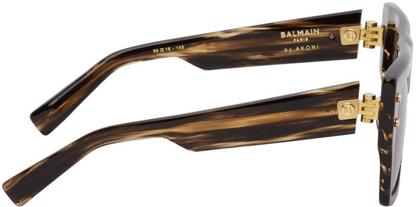 Balmain Tortoiseshell Akoni Edition B-I Sunglasses Balmain display picture 2