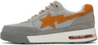BAPE Gray & Orange Road STA #1 M2 Sneakers