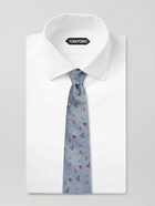 Paul Smith - 8.5cm Embroidered Silk-Faille Tie