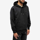 AMI Paris Men's Tonal Heart Hoodie in Wool Tricotine Black