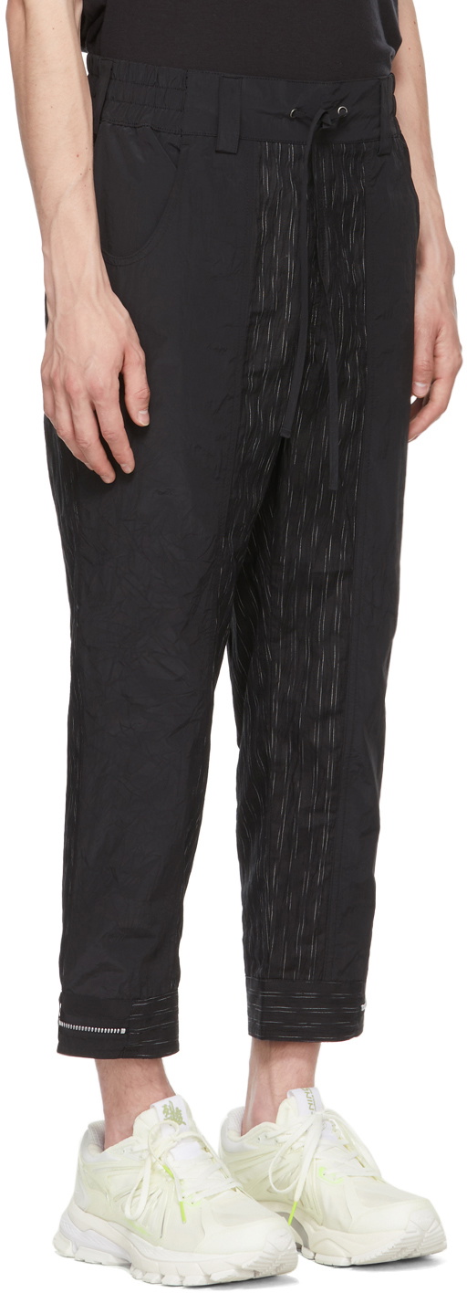 Blackmerle Black Wrinkled Trousers