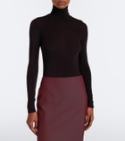The Row Basile jersey turtleneck bodysuit
