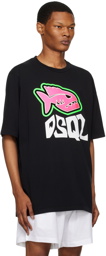 Dsquared2 Black Fish Skater T-Shirt