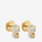 Jimmy Choo Jc Pearl Cube Studs Earring
