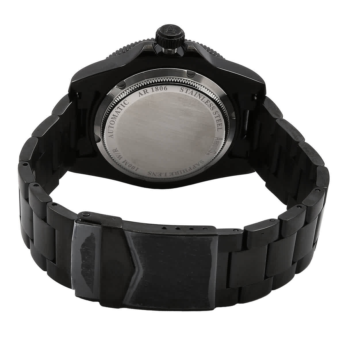 Arbutus Wall Street GMT Automatic Black Dial Mens Watch AR1806BBS