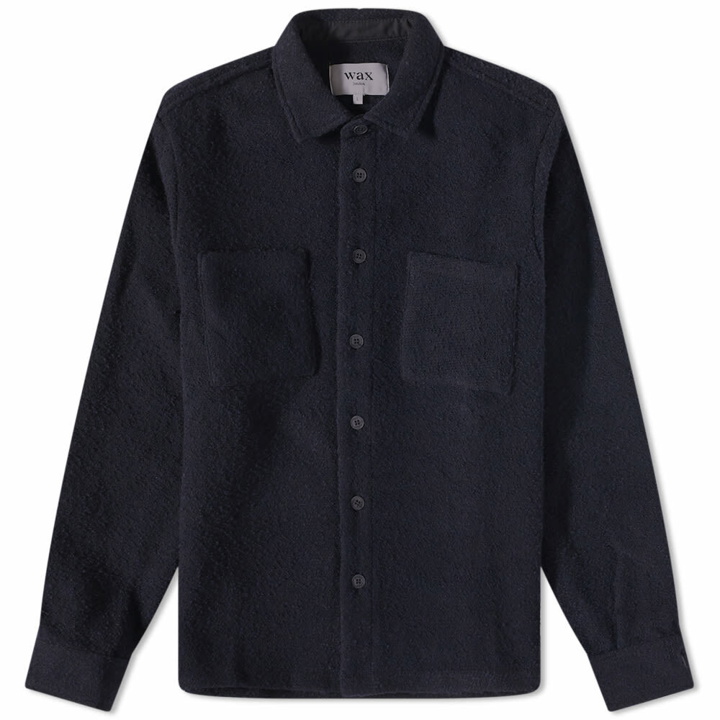 Photo: Wax London Men's Whiting Bolt Overshirt in Navy