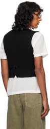 Guest in Residence Black Tailored Vest