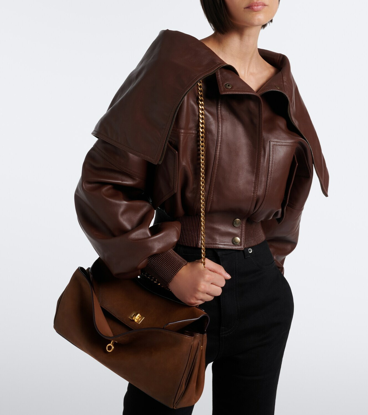 Balenciaga Rodeo East West leather shoulder bag
