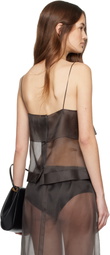 Calvin Klein Collection Brown Carmen Sheer Camisole