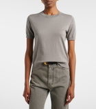 'S Max Mara Cotton, silk, and cashmere knitted top