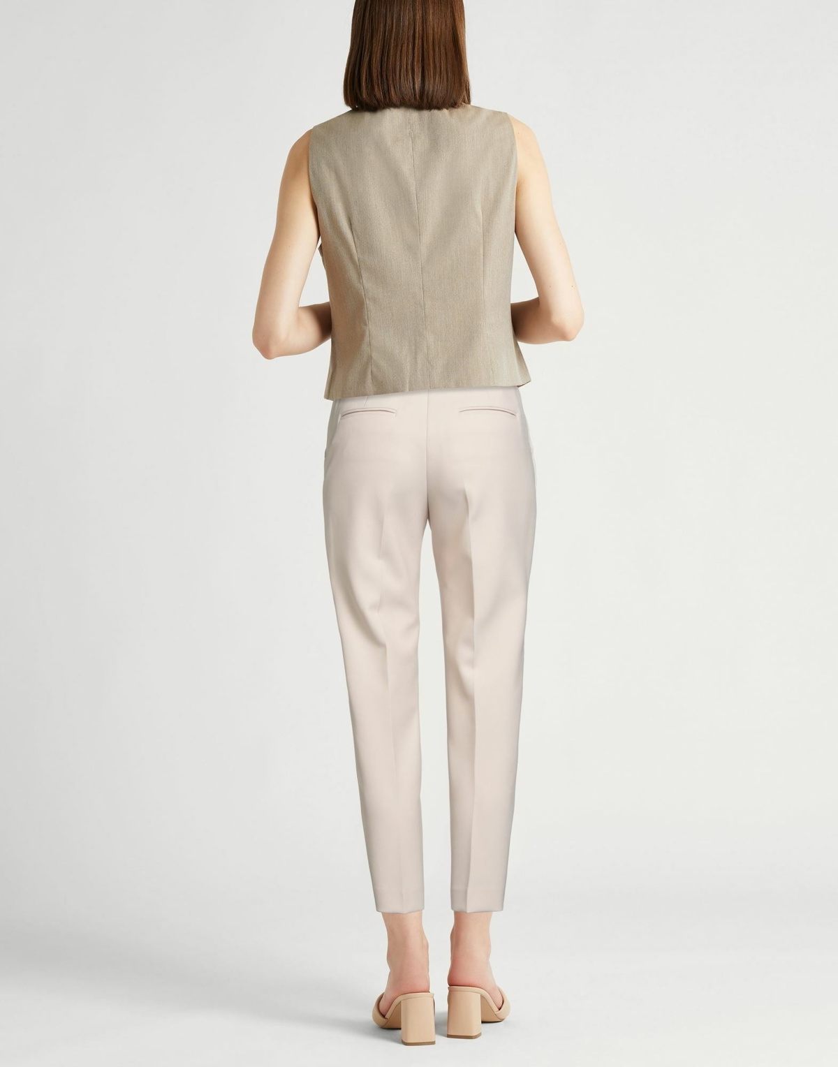 Peserico Womens Pants in Off white