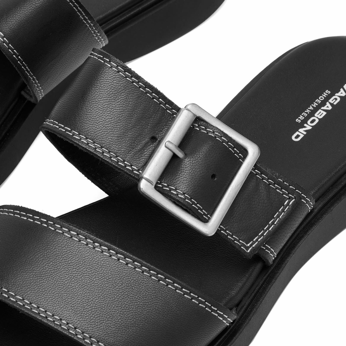Vagabond Women's Connie Slip On Sandal in Black/White