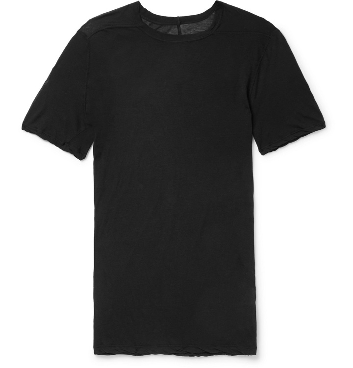 Photo: Rick Owens - Levels Slim-Fit Cotton-Jersey T-Shirt - Black