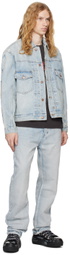Ksubi Blue Doubledown Oh G Paragon Kraft Denim Jacket