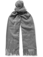 Acne Studios - Logo-Detailed Fringed Cashmere Scarf